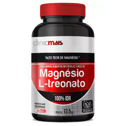 CHA MAIS/CLINICMAIS CAPSULA MAGNESIO L TREONATO 30CAPS 500MG 15G