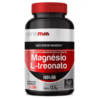 CHA MAIS/CLINICMAIS CAPSULA MAGNESIO L TREONATO 30CAPS 500MG 15G