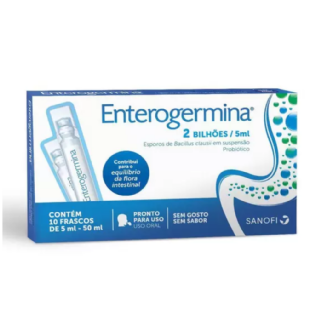 ENTEROGERMINA 10 FRASCO 5 ML SEM SABOR