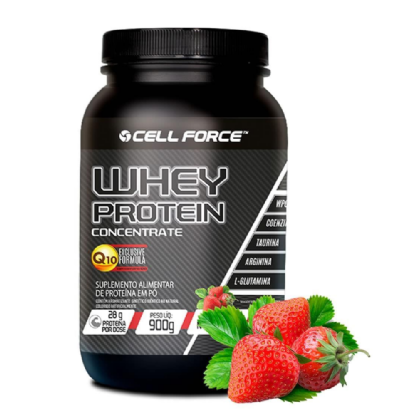 WHEY PROTEIN CONCENTRATE MORANGO (1 POTE C/ 900G)