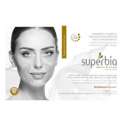ADESIVO DE SILICONE PARA RUGAS NOS OLHOS E BIGODE CHINES COM 4 UNIDADES.