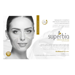 ADESIVO DE SILICONE PARA RUGAS NOS OLHOS E BIGODE CHINES COM 4 UNIDADES.