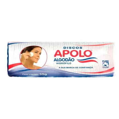 ALGODAO QUADRADO APOLO 50G C/ ZIPLOCK