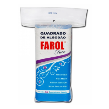 ALGODAO QUADRADO FAROL FACE 50 UNID ANT