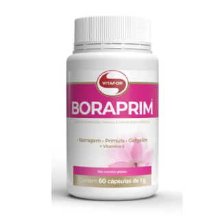 BORAPRIM (OLEO DE BORRAGE, PRIMULA E GERGELIM) - 60 CPS VITAFOR
