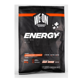 WE ON ENERGY DRINK + MONODOSE ACEROLA COM LARANJA SACHE 40 GR