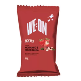WE:ON ENERGY BARS MORANGO E MACADAMIA BARRA 35GR