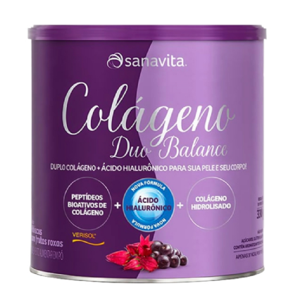 COLAGENO DUO BALANCE HIBISCUS E FRUTAS ROXAS 330GR