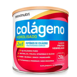 COLAGENO HIDROLISADO 2 EM 1 FRUTAS VERMELHAS 250G