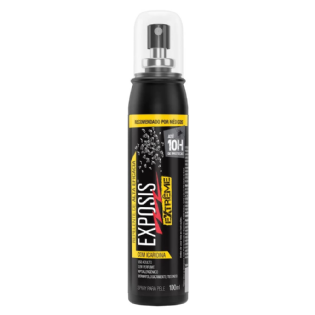REPELENTE EXPOSIS EXTREME SPRAY 100ML ICARIDINA ( embalagem preta )