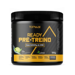 PRE TREINO COM HMB  CAFEINA READY TOPWAY 195G LIMAO