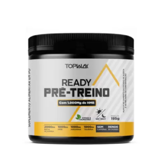 PRE TREINO COM HMB SEM CAFEINA READY TOPWAY 195G UVA