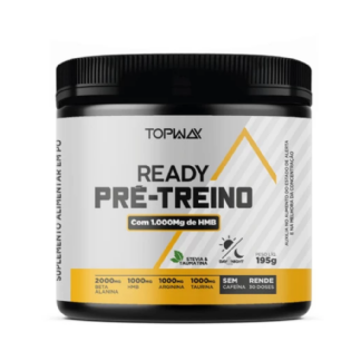 PRETREINO COM HMB SEM CAFEINA READY TOPWAY 195G FRUTAS VERMELHAS