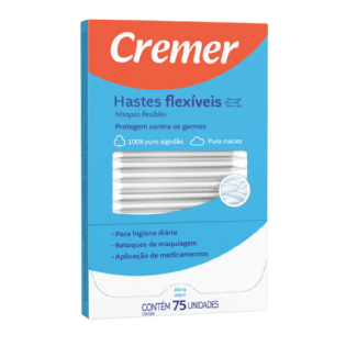 Hastes Flexíveis Cremer | Pacote com 75 Unidades
