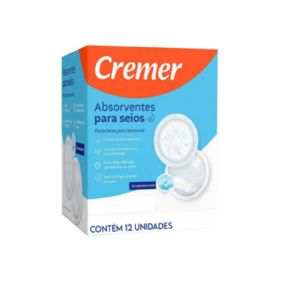 Absorventes para Seios Cremer | Embalagem com 12 Unidades