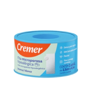 FITA MICROPORE BRANCA CREMER 2.5 X 4.5