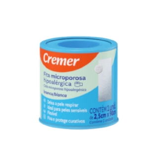 FITA MICROPORE BRANCA CREMER 2,5CMX90CM