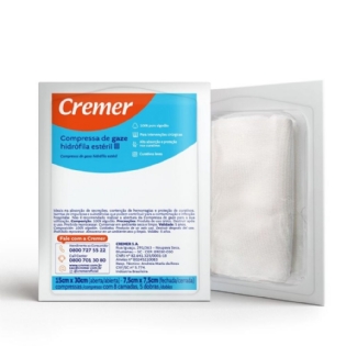 COMPRESSA DE GAZE C/01 15X30CM (15X60) EST. ALGODONADA ETO.