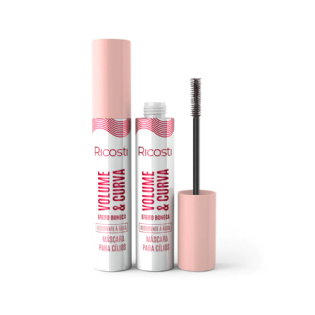 RICOSTI MASCARA P/ CILIOS VEGANO VOLUME E CURVA