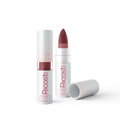 RICOSTI BATOM ULTRA FOSCO VEGANO VERMELHO CEREJA