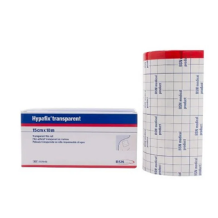 FITA ADESIVA HYPAFIX TRANSPARENTE 10M X 15CM ROLO REF:7237802