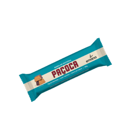 EMANA BARRA DE PROTEINA E AMENDOIM PACOCA C COBERTURA  CHOC. MEIO AMRGO WHY PROTEIN 40 GR