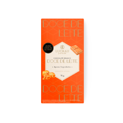 LUCKAU BARRA DE CHOCOLATE BRANCO DOCE DE LEITE 75G