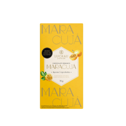 LUCKAU BARRA DE CHOCOLATE BRANCO MARACUJA 75G