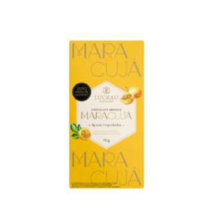 LUCKAU BARRA DE CHOCOLATE BRANCO MARACUJA 75G