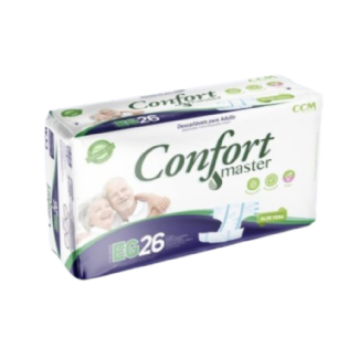 FRALDA CONFORT MASTER EG 26UNI | Tamanho 120CM-165CM