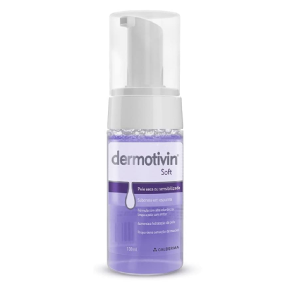 DERMOTIVIN SOFT FOAM PELE SECA/NORMAL 130 ML (PUMP)