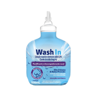 WASH IN SOLUÇÃO NASAL CLORETO DE SÓDIO 0.9% 100ML - ADV