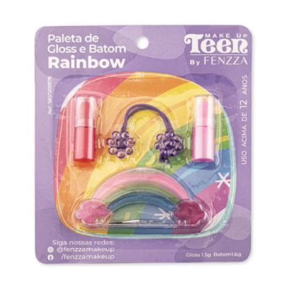 FENZZA PALETA DE GLOSS/BATOM RAINBOW