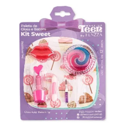 FENZZA PALETA DE GLOSS/BATOM KIT SWEET