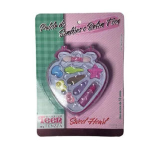FENZZA PALETA DE SOMBRAS/BATOM TEEN SWEET HEART