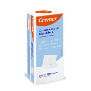 Algodão Quadrado 100 Unidades | 100x90 cm
