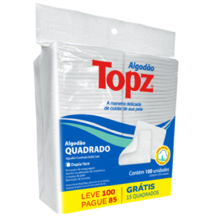 ALG. QUADRADO FILEIRA DUPLA 100UN | TOPZ