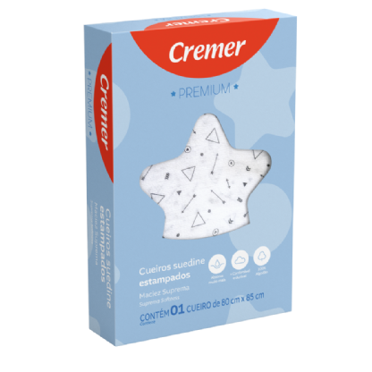 Cueiro Premium Estrela Cremer | 80cm x 85cm | 1 Unidade