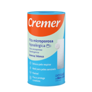 FITA MICROPOROSA BRANCA 10CMX4,5M CREMER