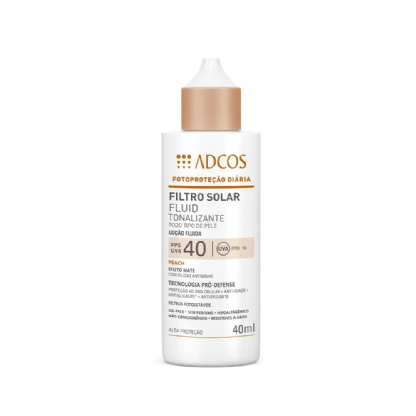 ADCOS PROT SOLAR FLUID FPS40 PEACH 40ML
