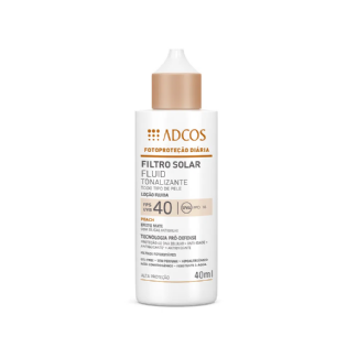 ADCOS PROT SOLAR FLUID FPS40 PEACH 40ML