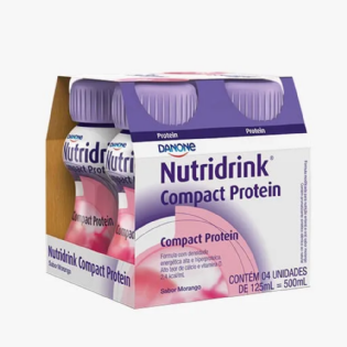 NUTRIDRINK COMPACT PROTEIN MORANGO  4X125ML