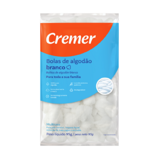 Algodão Cremer Bolinha 95g | Ideal para Seus Cuidados Diários