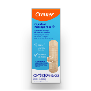 CURATIVO MICROPOROSO 10 UNIDADES