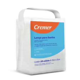 LENÇO PARA BANHO CREMER 100 unidades