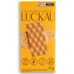 BARRA CHOCOLATE B MARAC S/ AÇUCAR 75G - LUCKAU.