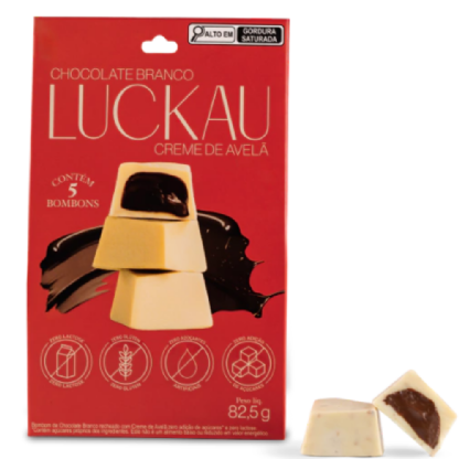 BOMBOM B CREME AVELÃ S/ AÇUCAR 5UN - LUCKAU