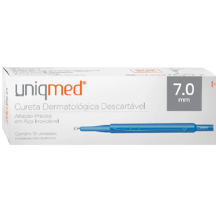 CURETA DERMA DESCART 7.0MM UNIQMED