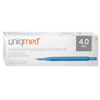 CURETA DERMA DESCART 4.0MM UNIQMED