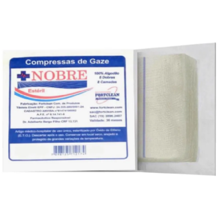 Compressa Gaze EST 13F 7,5 x 7,5 cm | 400 unidades - Clean/Nobre